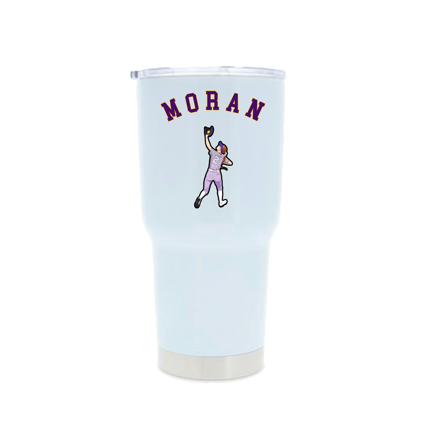 30oz Stainless Steel Tumbler — Shirsey Arch in White