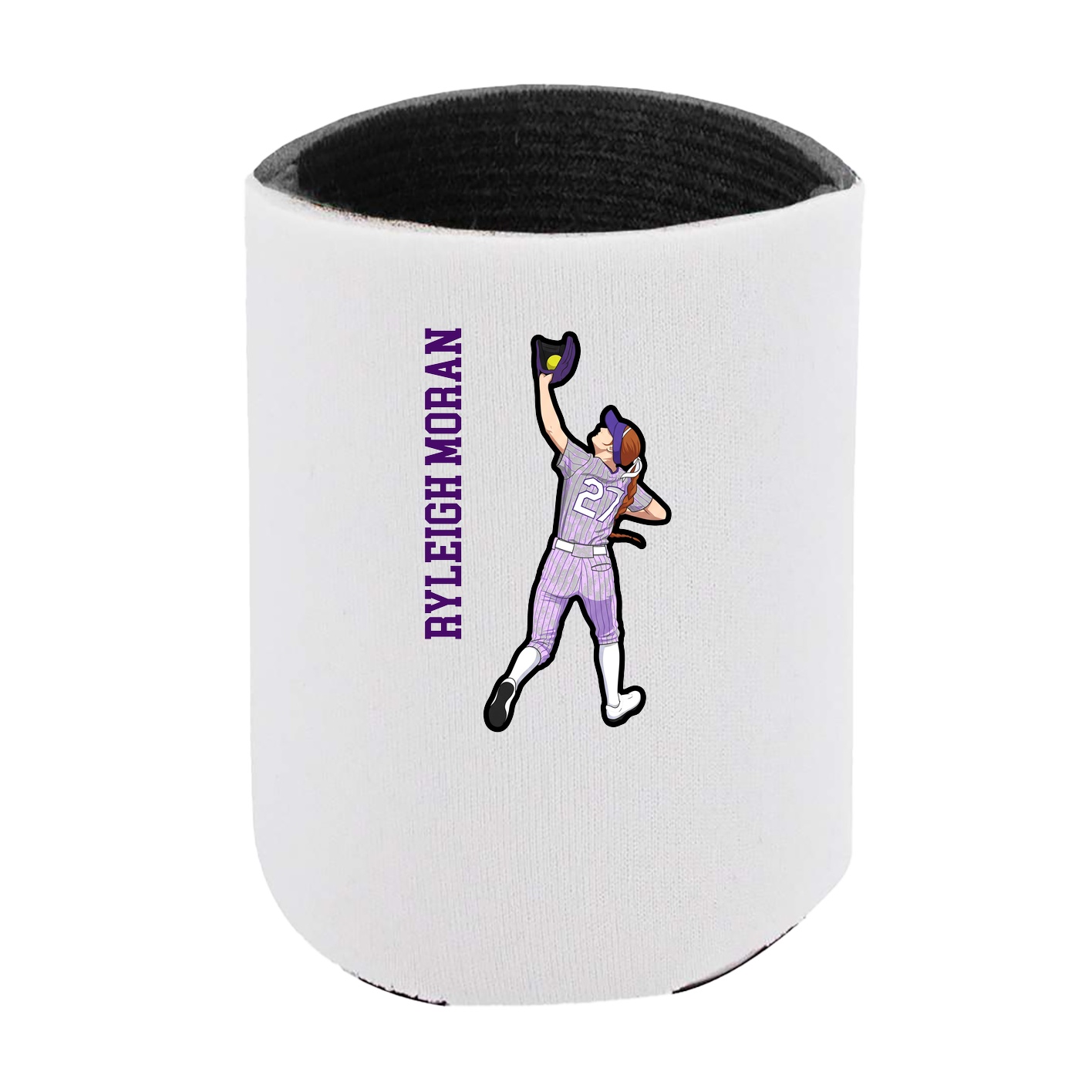 Can Holder — Name Vertical in White