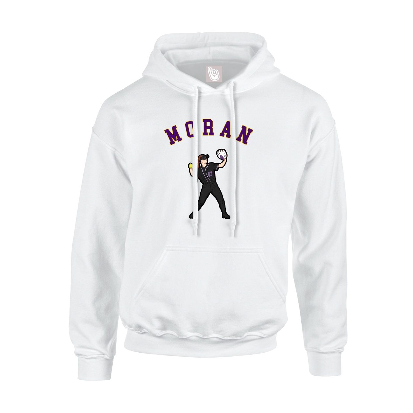 Hoodie — Shirsey Arch in White
