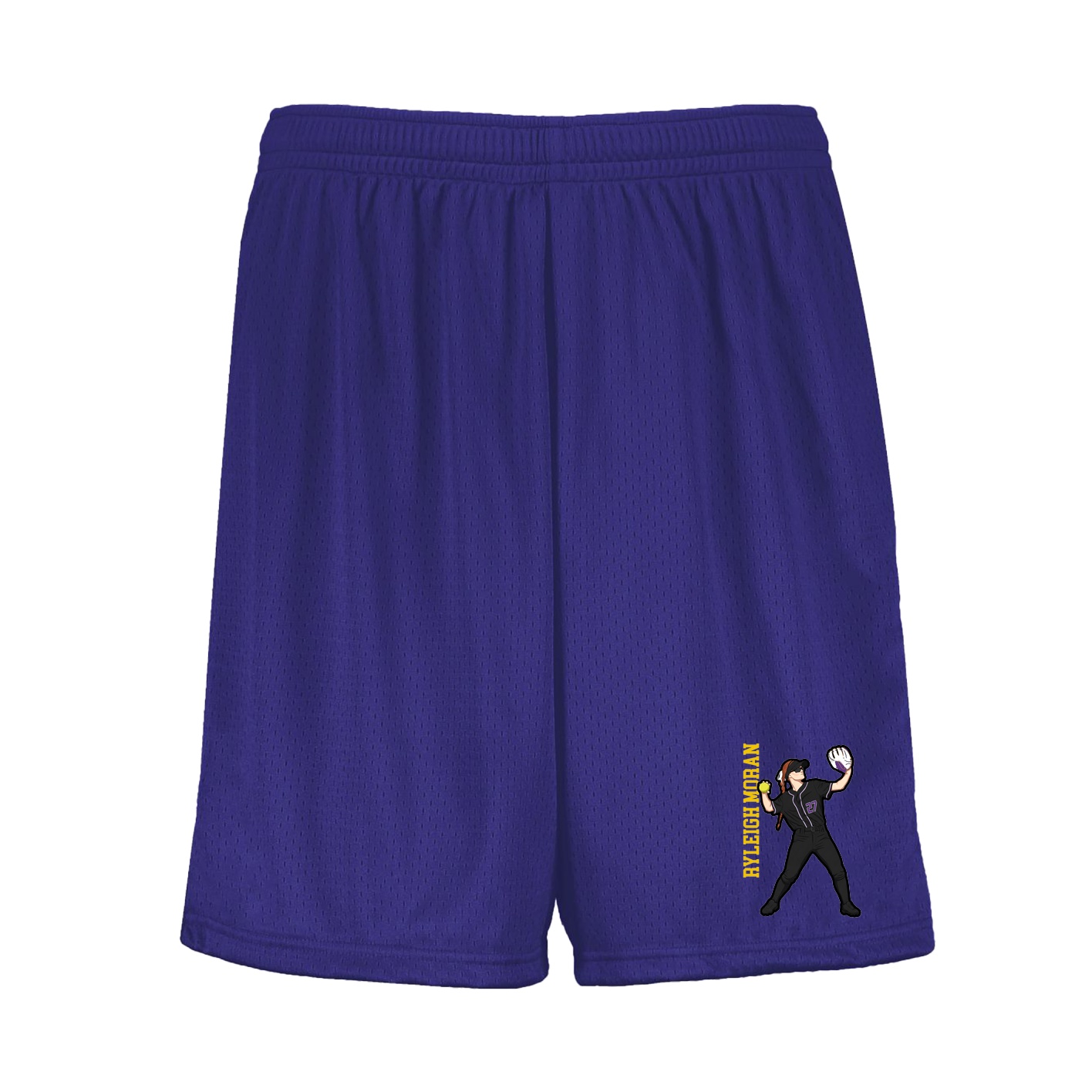 Shorts — Name Vertical in Purple