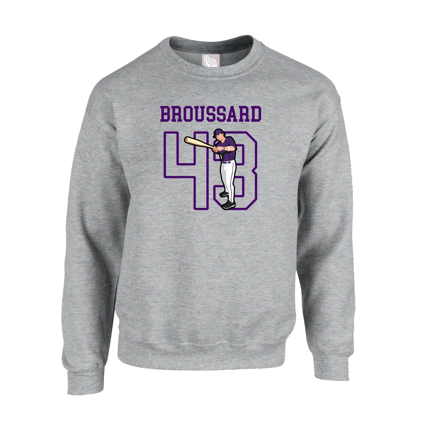 Fleece Crew — Shirsey in Grey
