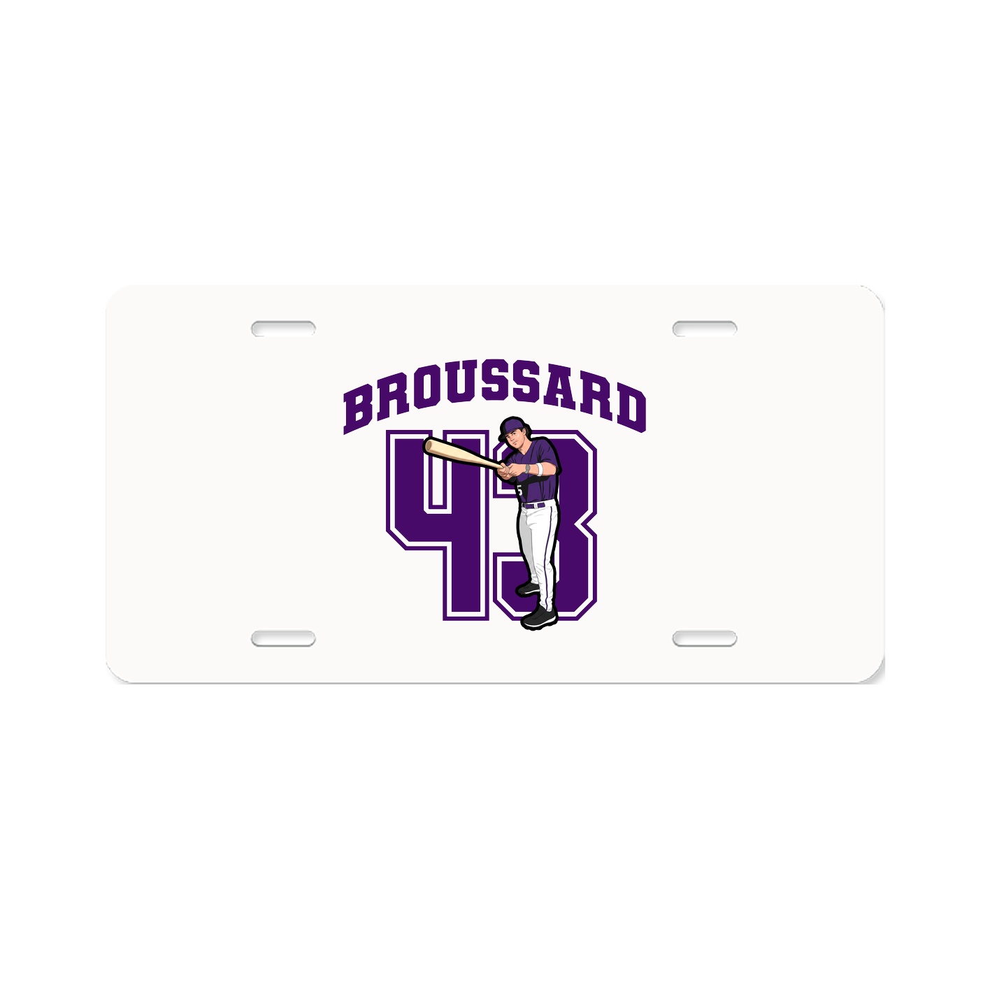 License Plate — Number in Classic