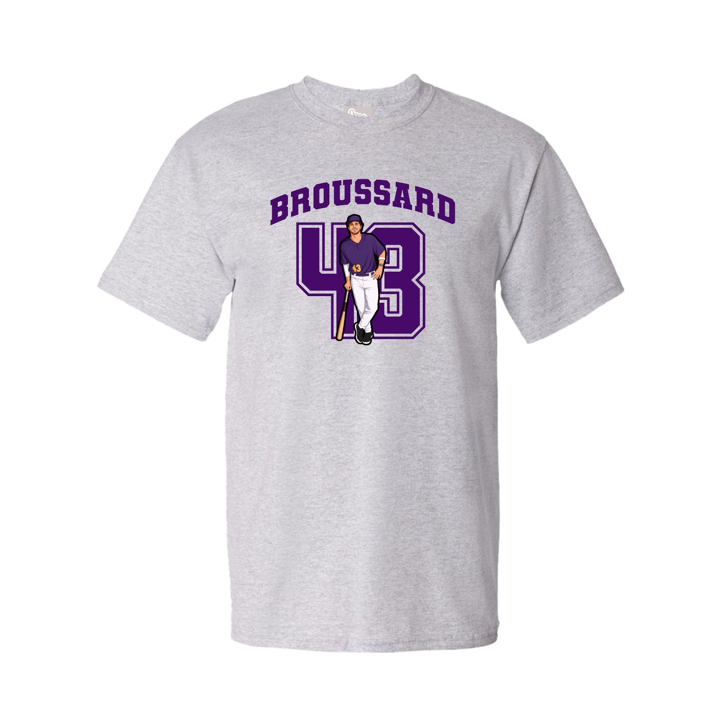 Youth Tee — Number in Grey