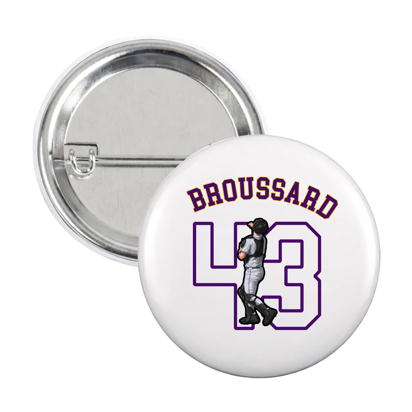 Game Day Button — Shirsey Arch in White