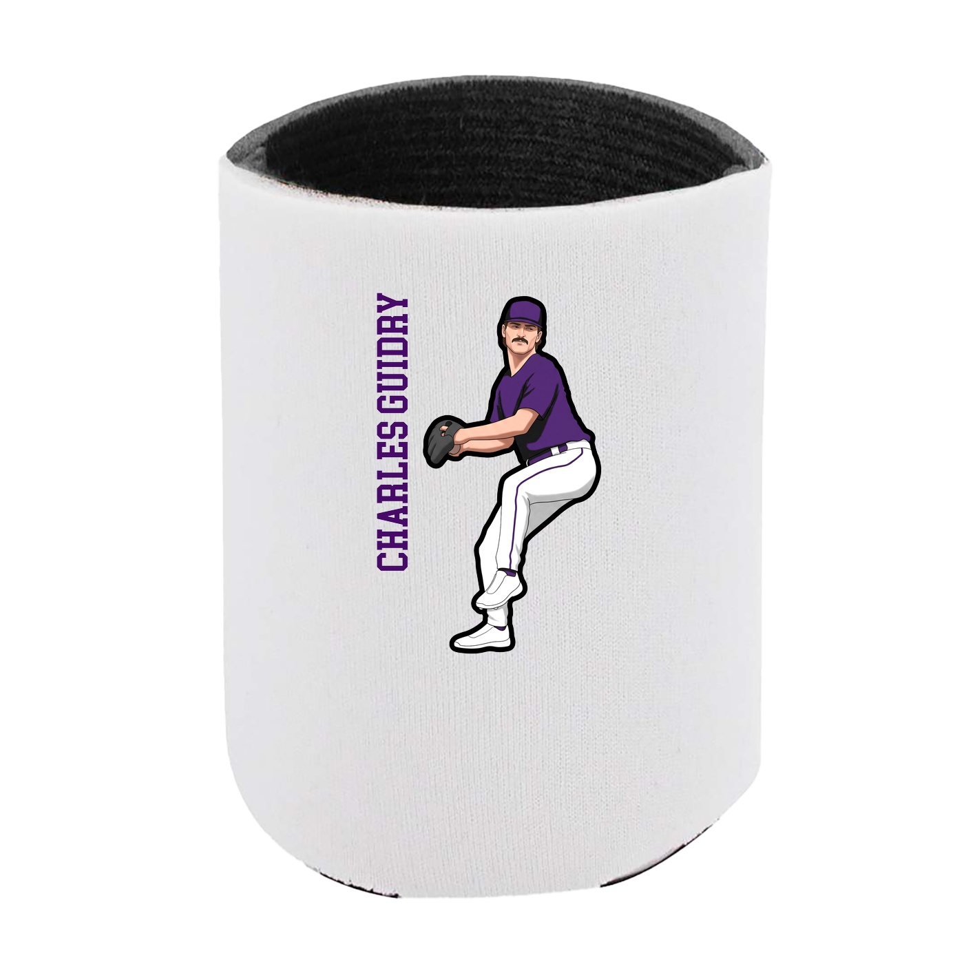 Can Holder — Name Vertical in White