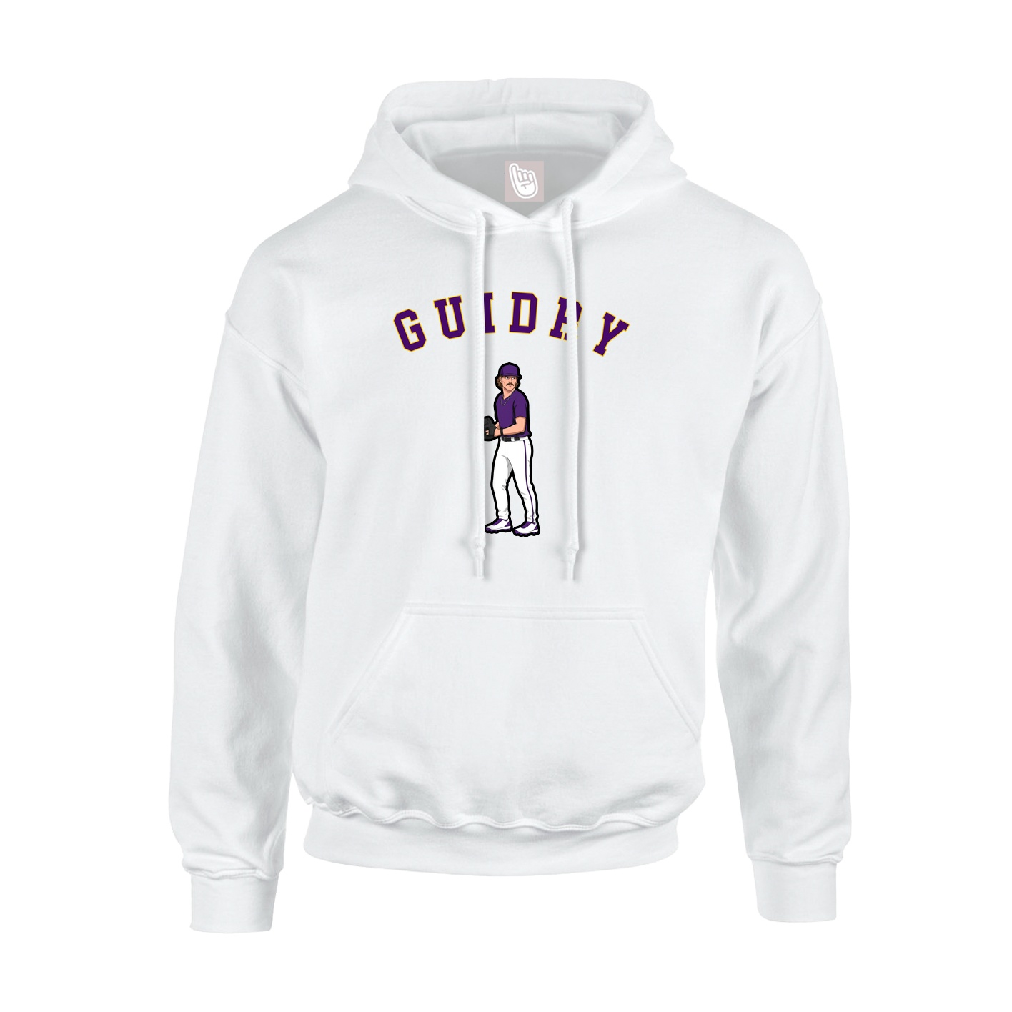 Youth Hoodie — Shirsey Arch in White