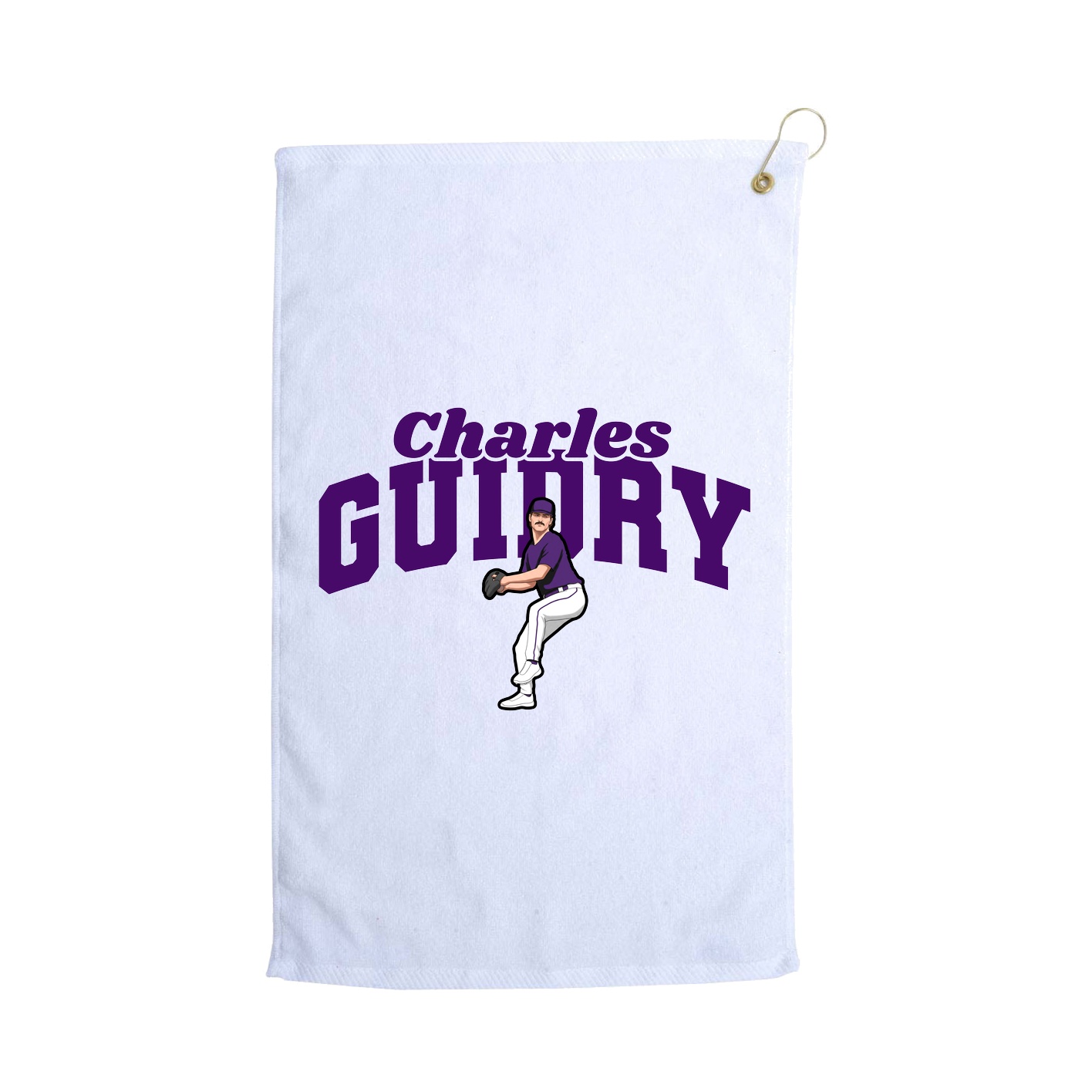 Golf Towel — Signature Arch in White