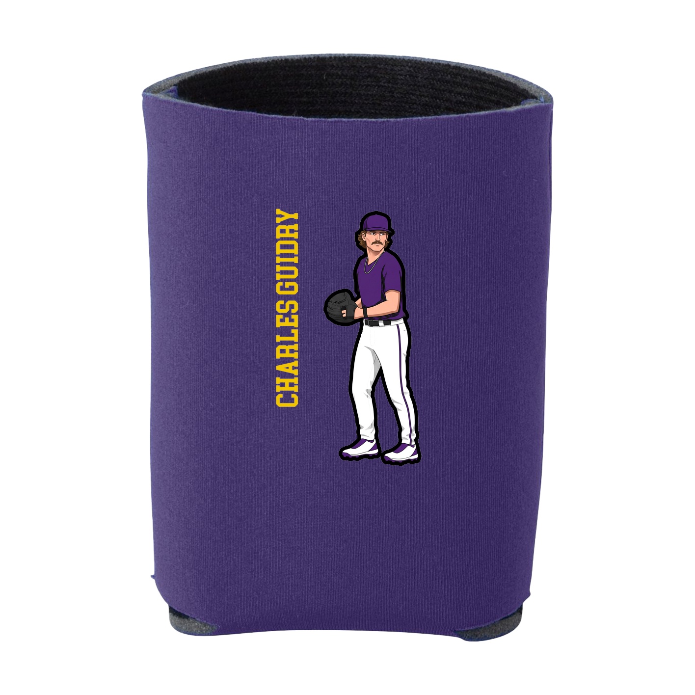 Can Holder — Name Vertical in Purple
