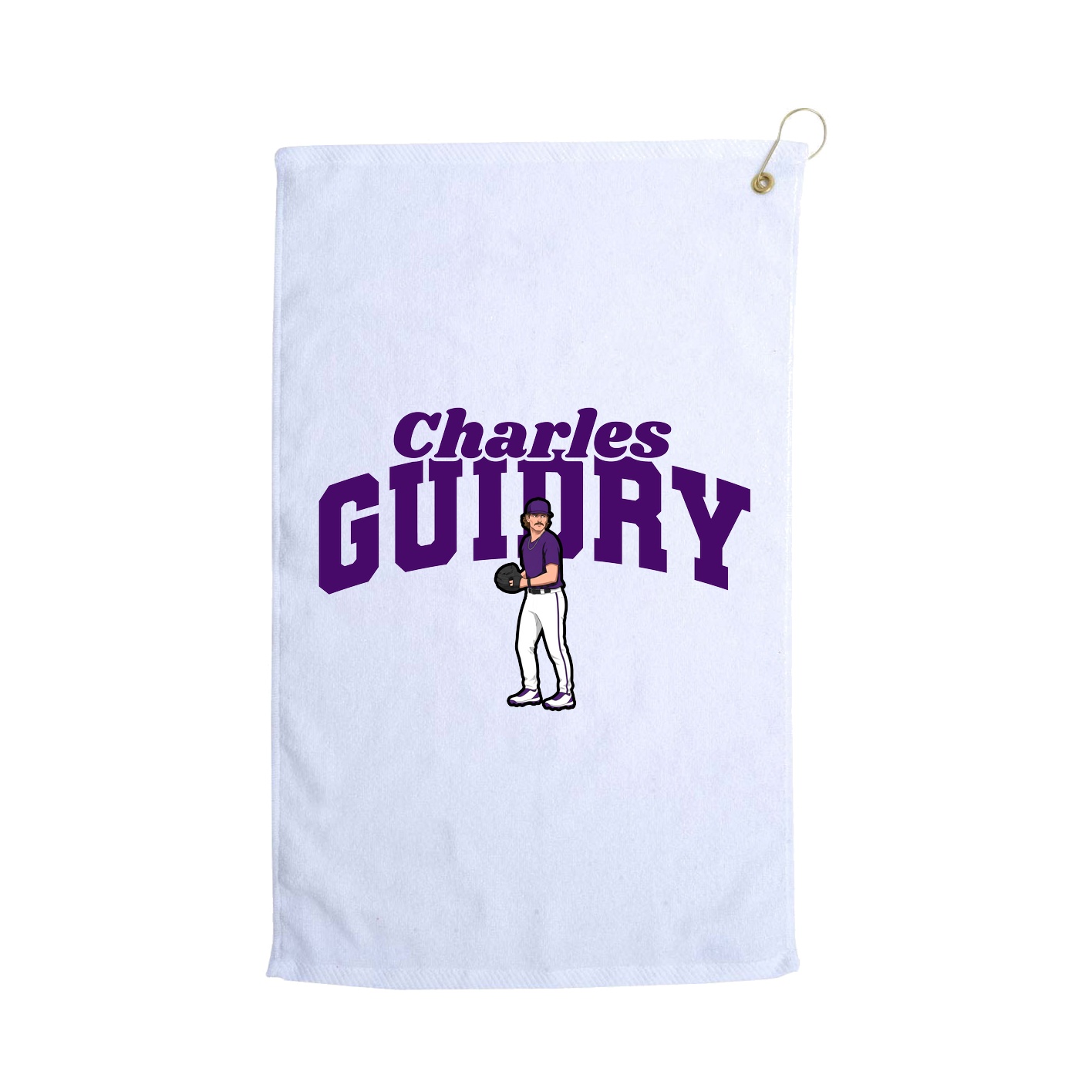 Golf Towel — Signature Arch in White