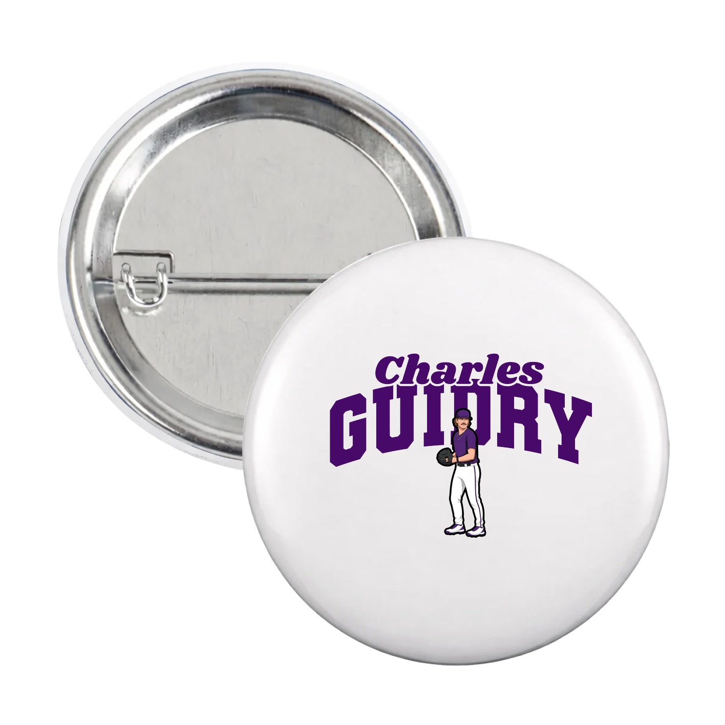 Game Day Button — Signature Arch in White