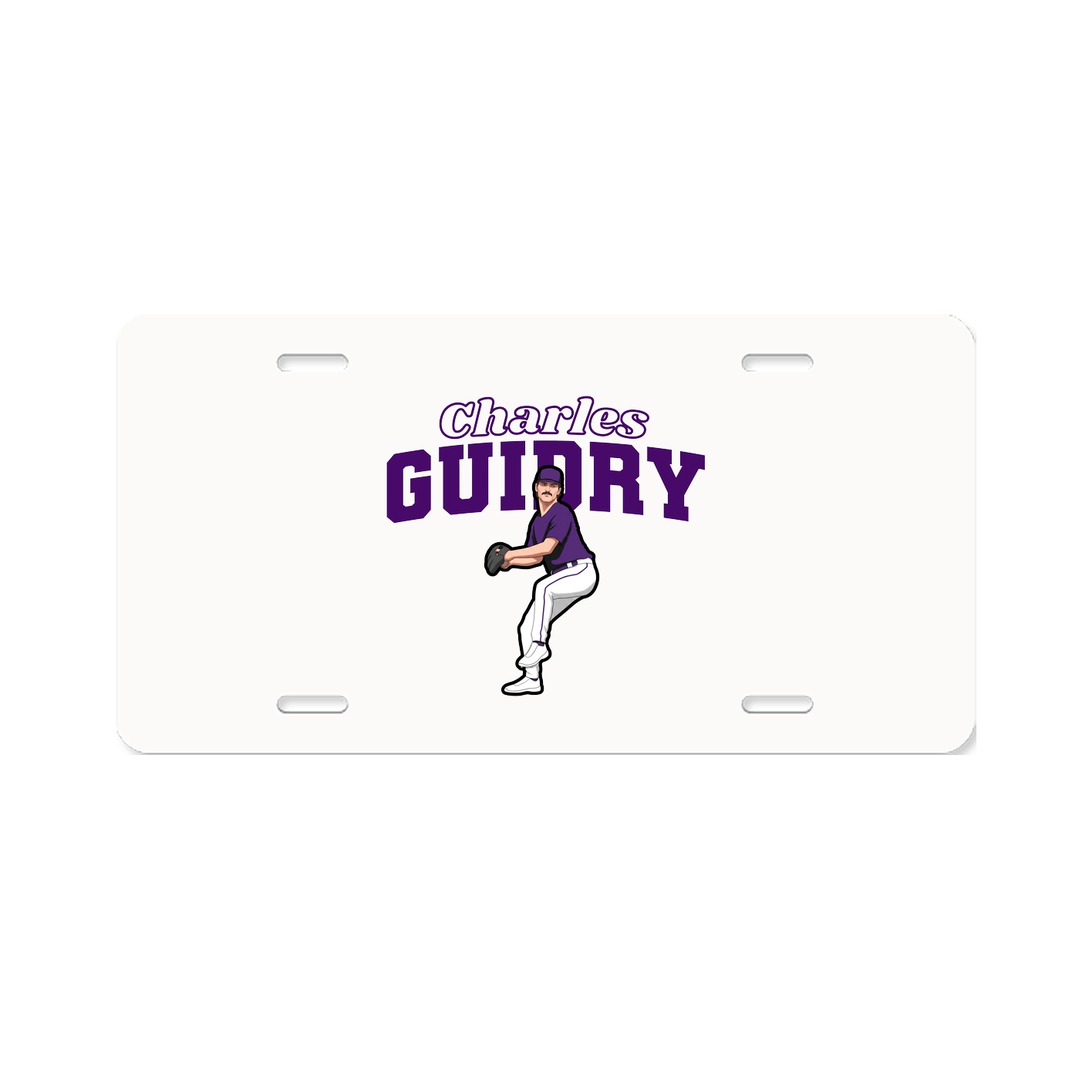 License Plate — Name Arch in Classic