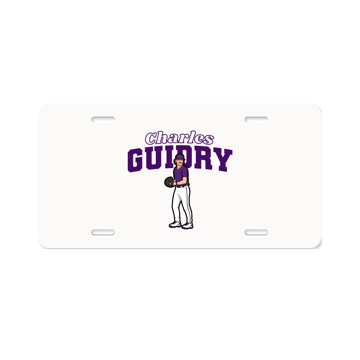 License Plate — Name Arch in Classic