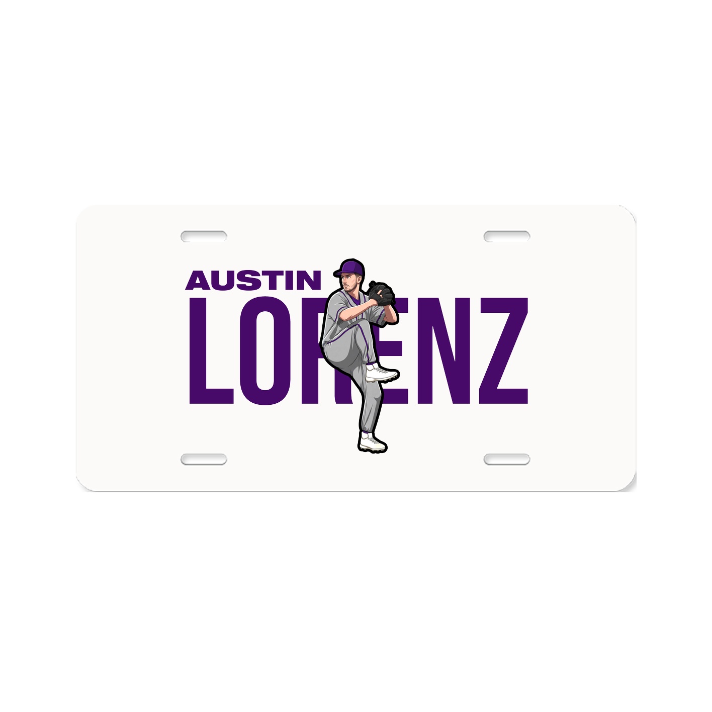 License Plate — Player Name in Classic