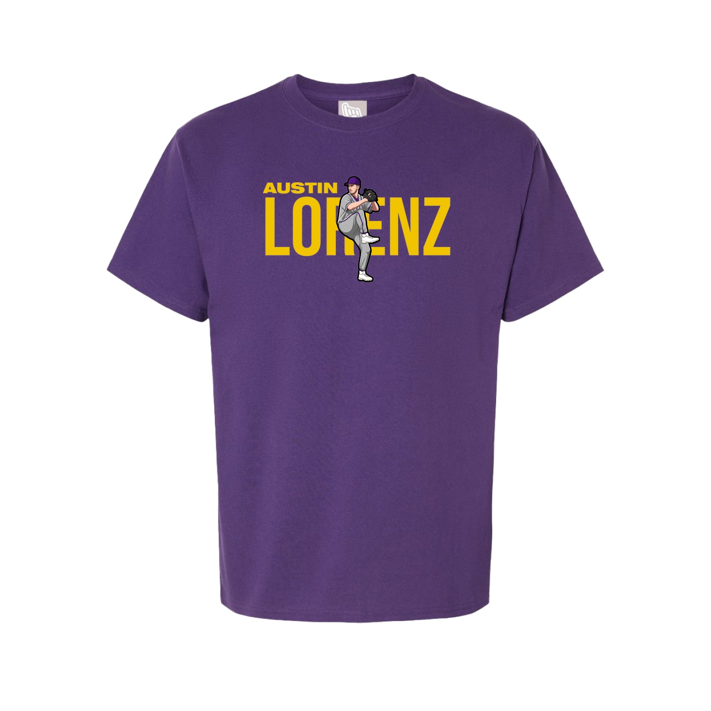 Youth Tee — Player Name in Purple