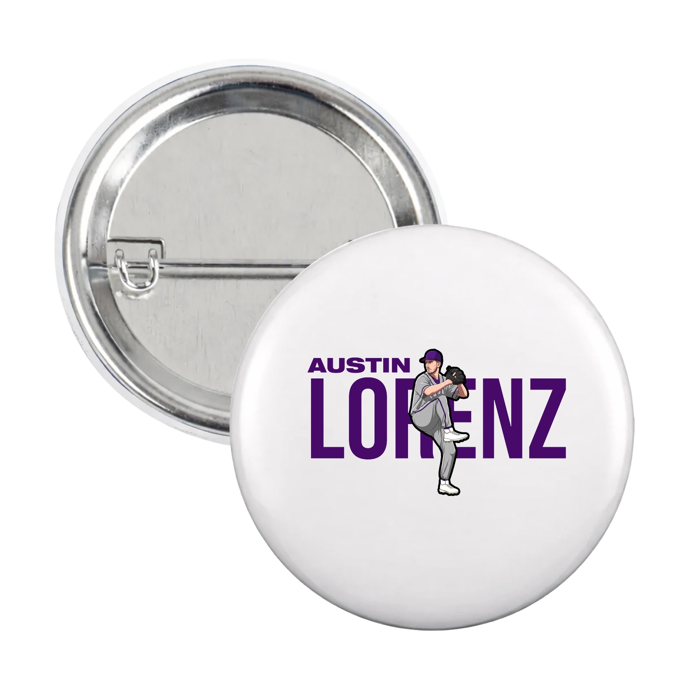 Game Day Button — Player Name in White