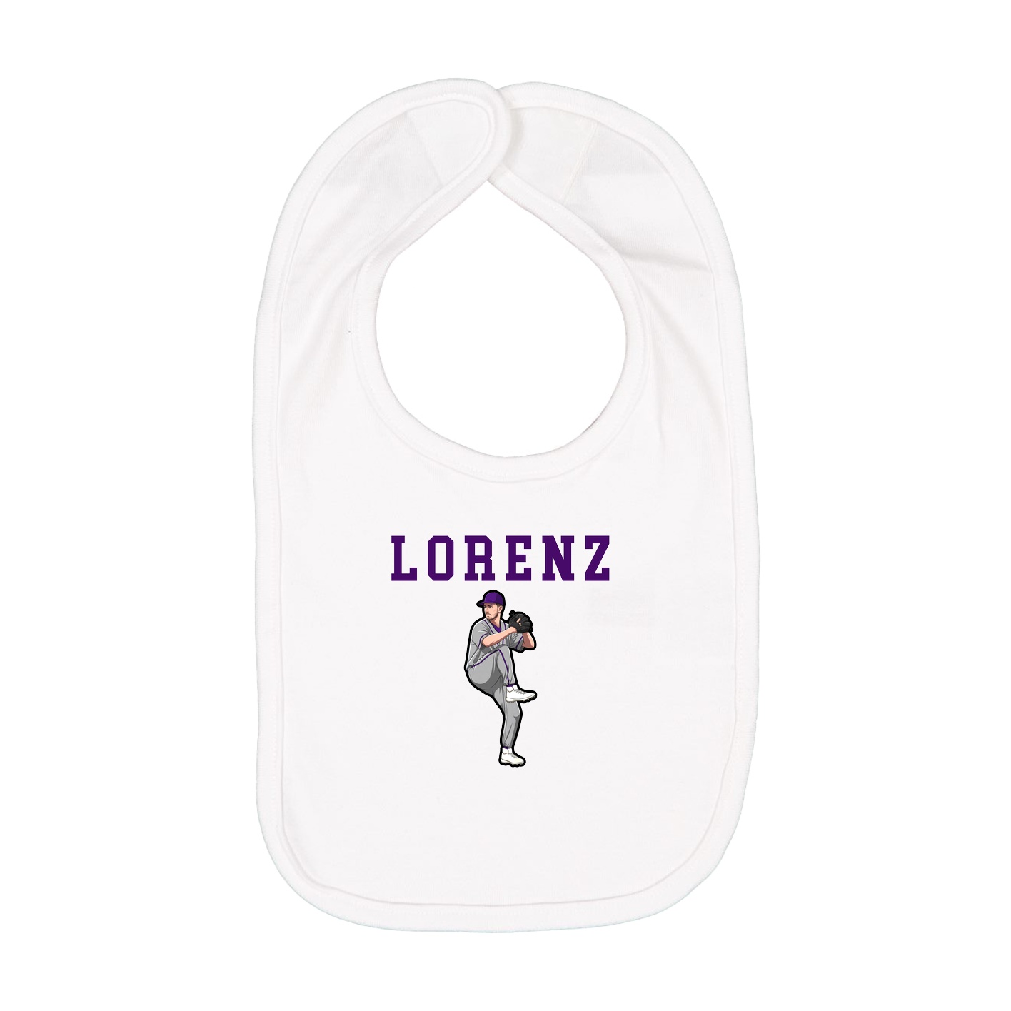 Infant Bib — Shirsey in White