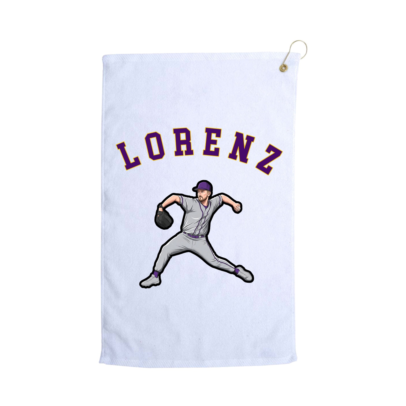 Golf Towel — Shirsey Arch in White