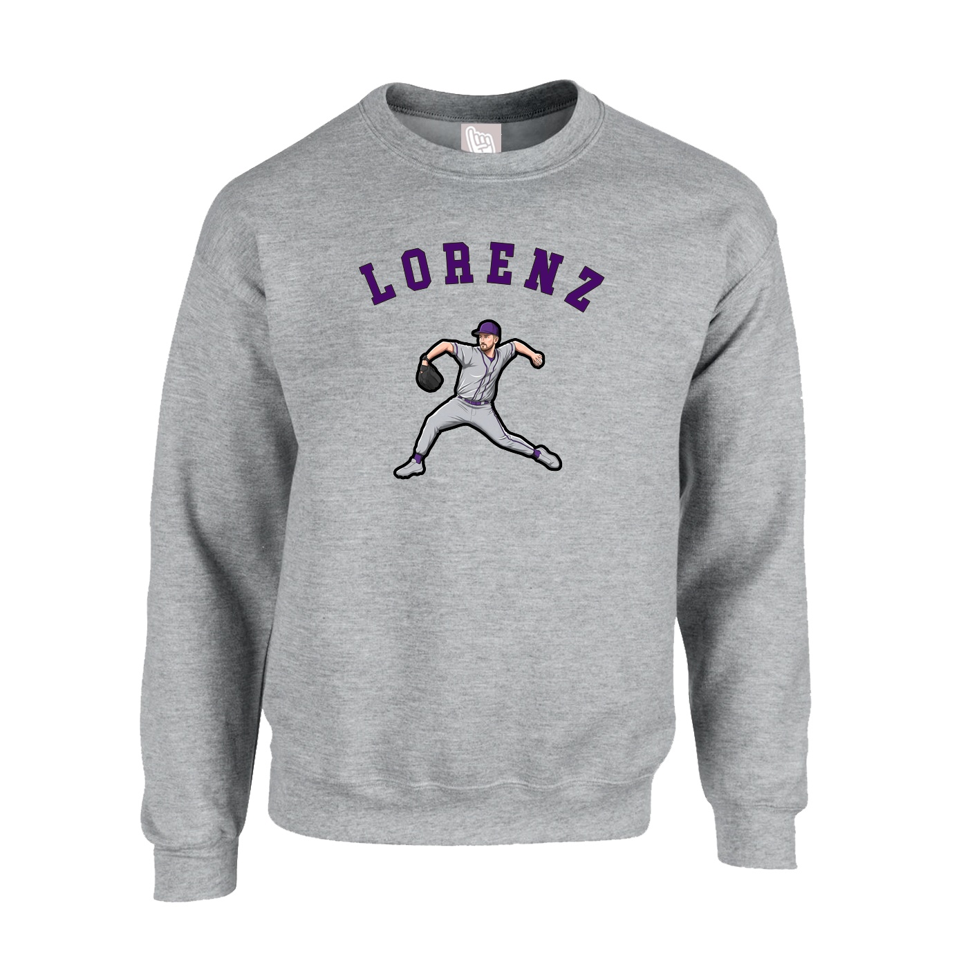 Fleece Crew — Shirsey Arch in Grey