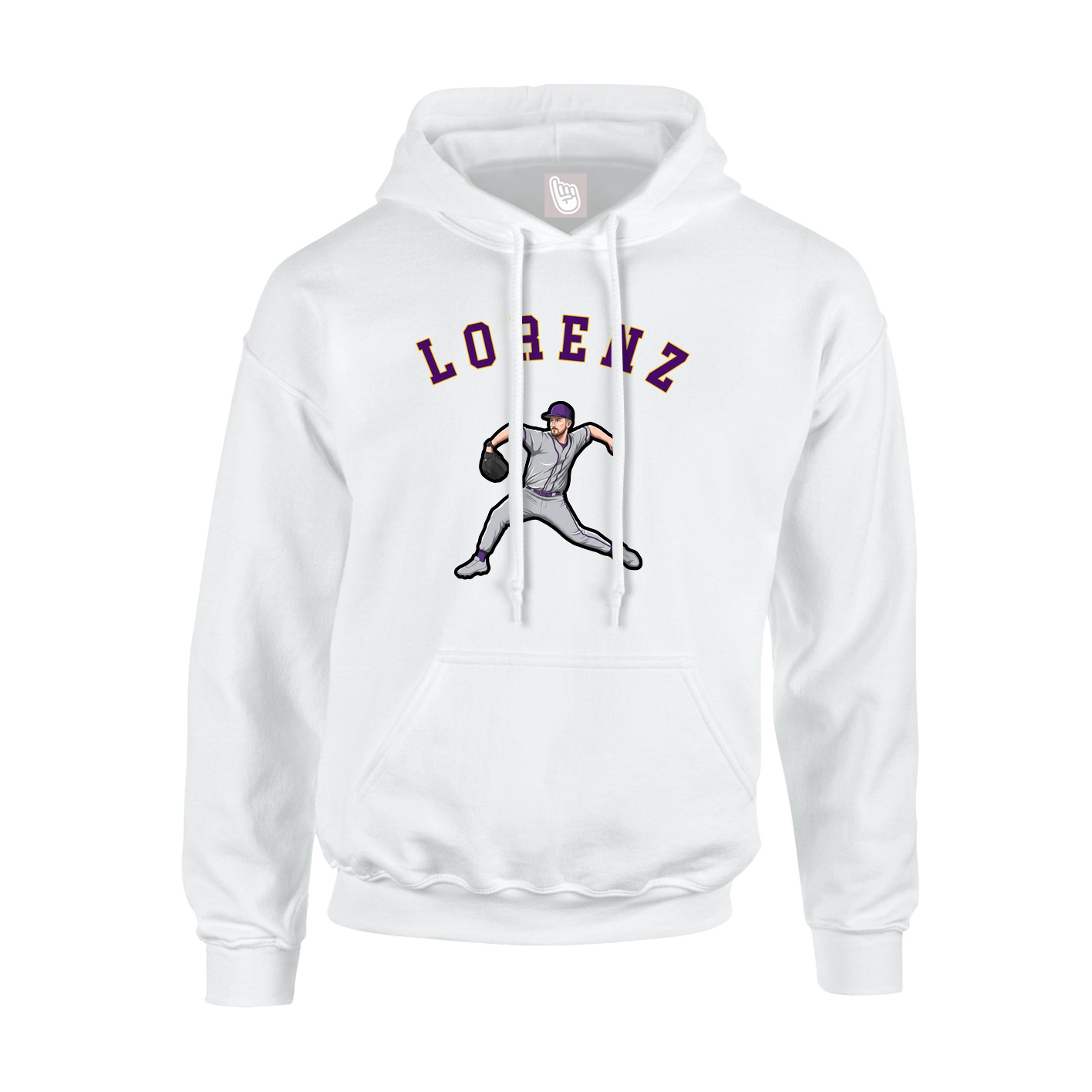 Youth Hoodie — Shirsey Arch in White