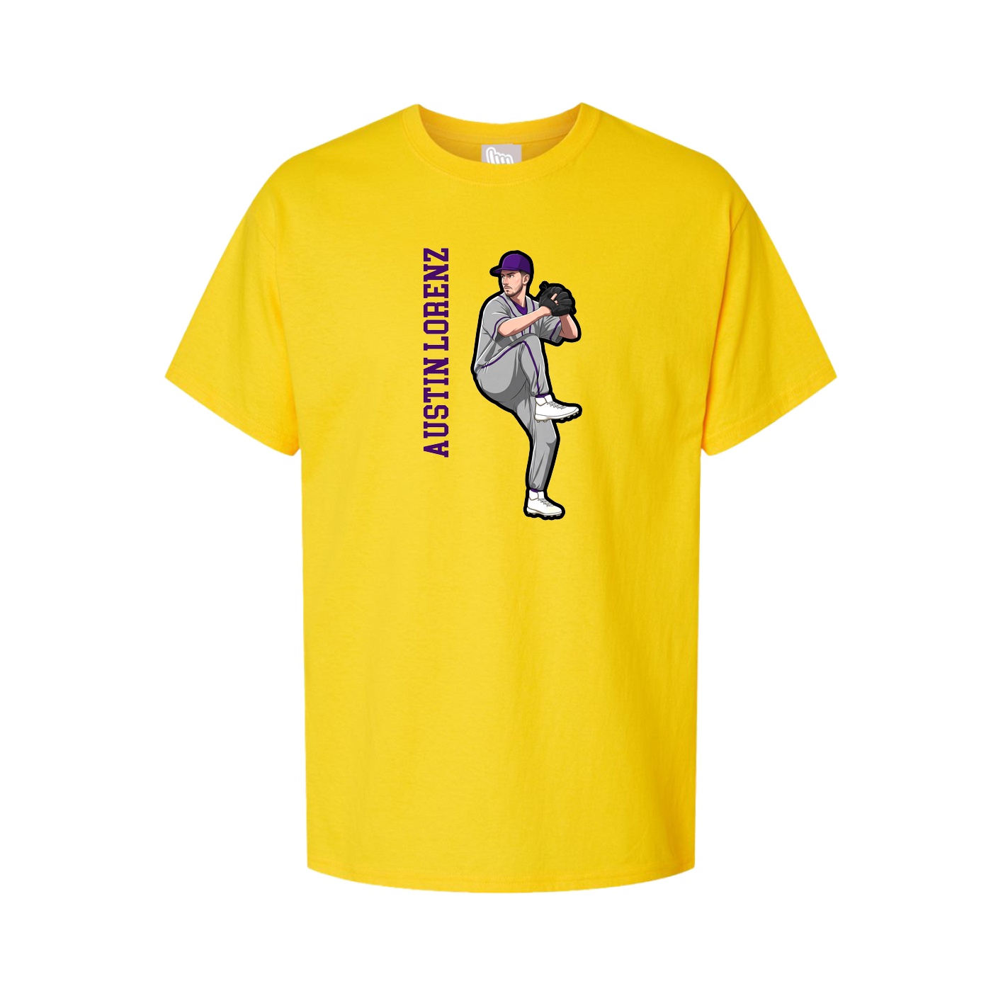Tee — Name Vertical in Gold