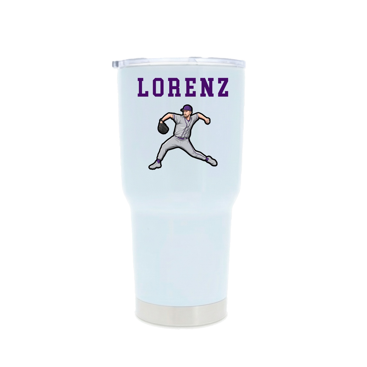 30oz Stainless Steel Tumbler — Shirsey in White