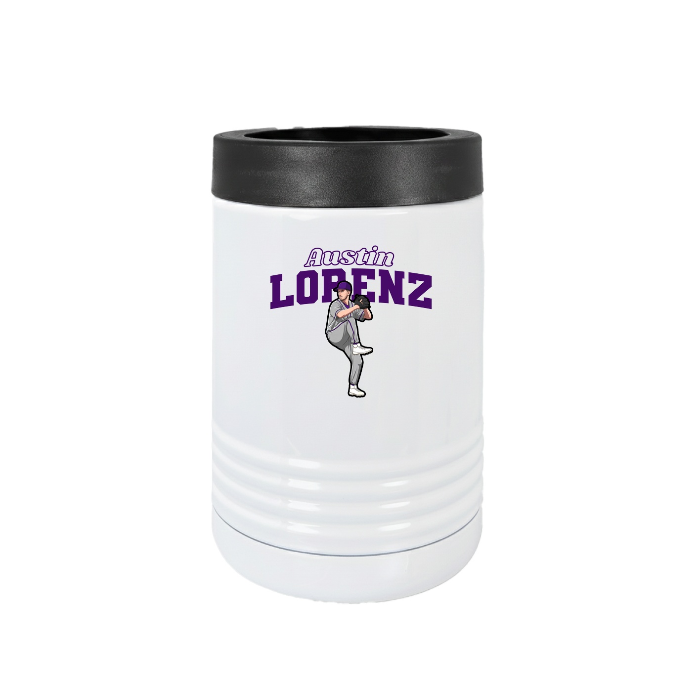 Beverage Holder — Name Arch in White
