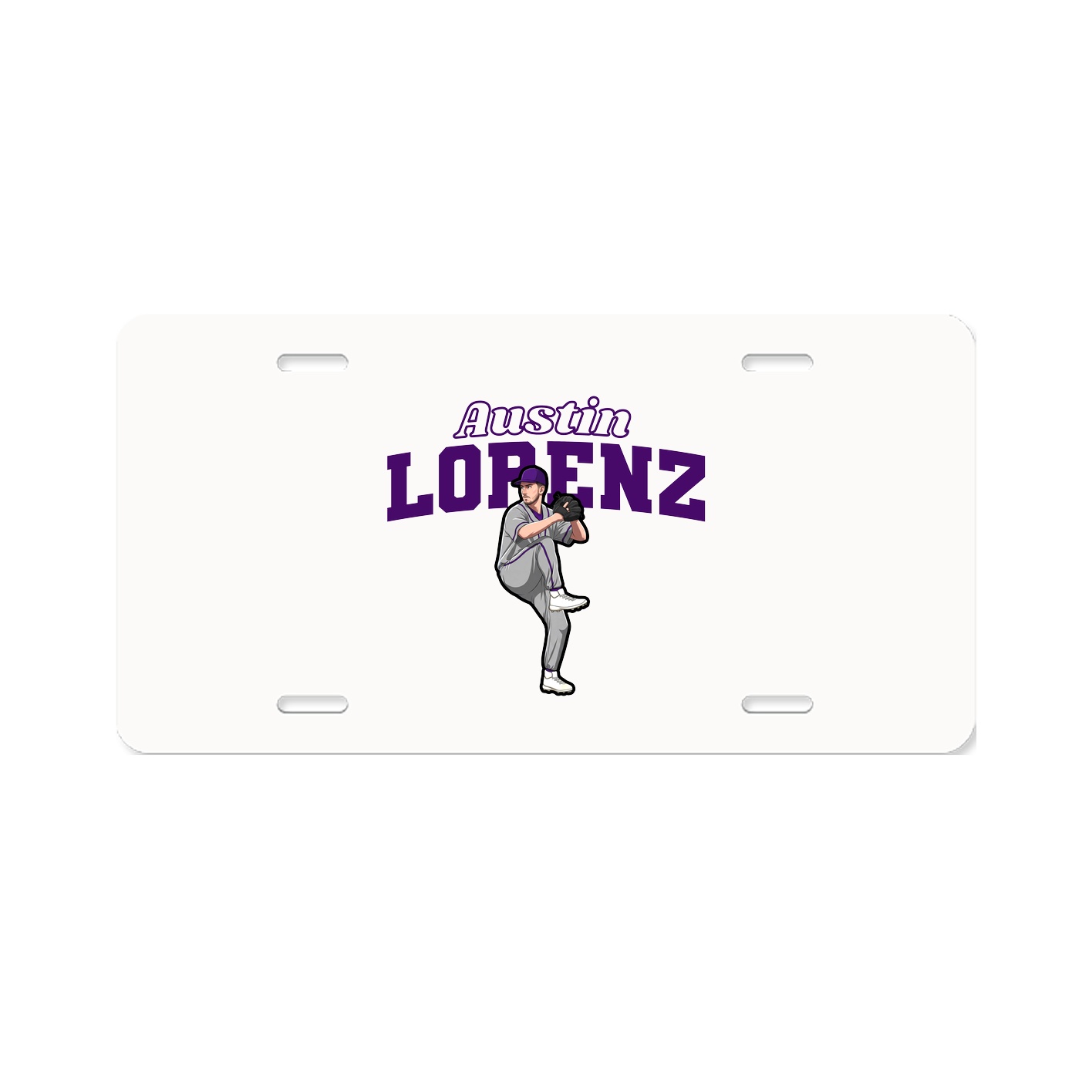 License Plate — Name Arch in Classic