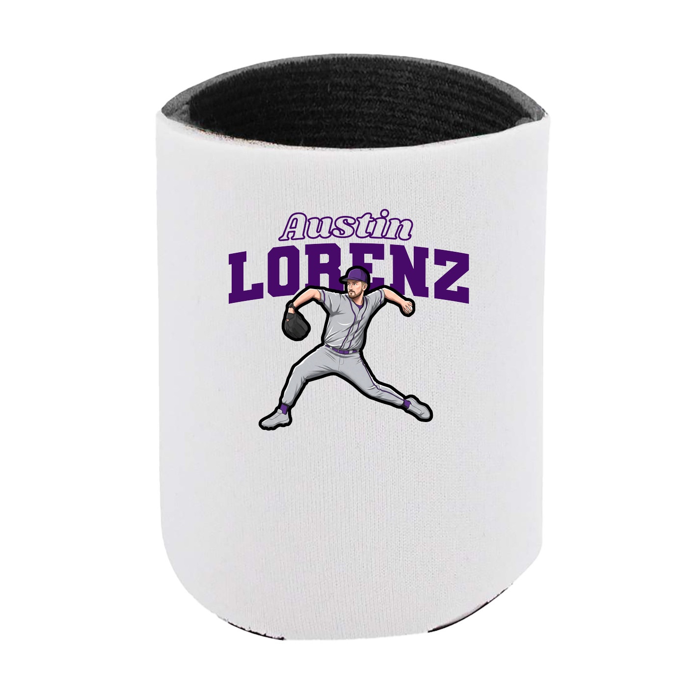Can Holder — Name Arch in White