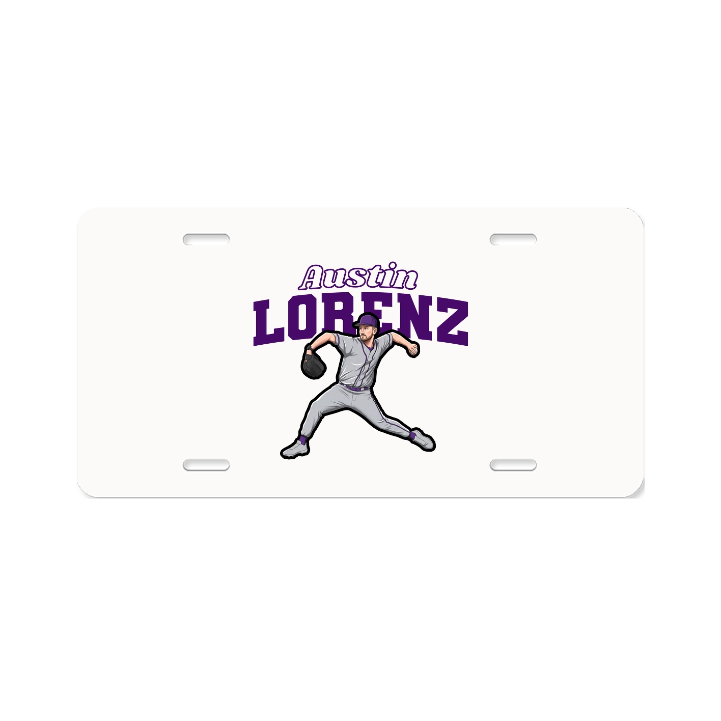 License Plate — Name Arch in Classic