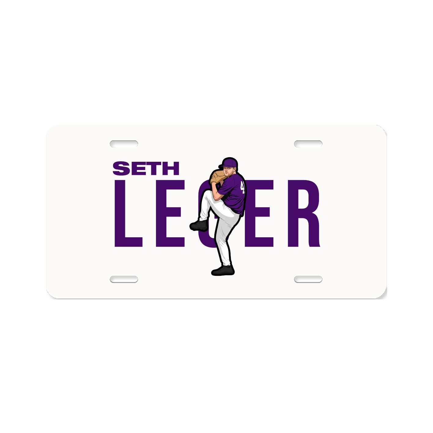 License Plate — Player Name in Classic