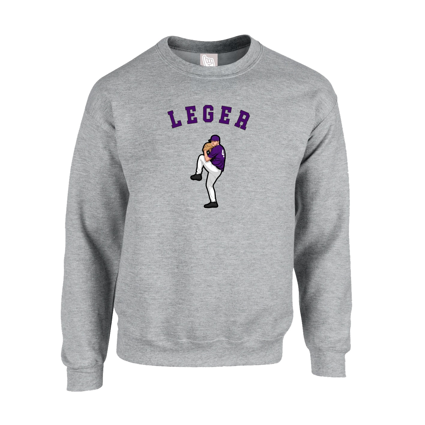 Fleece Crew — Shirsey Arch in Grey