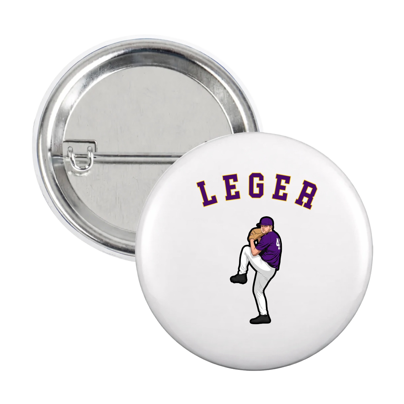 Game Day Button — Shirsey Arch in White