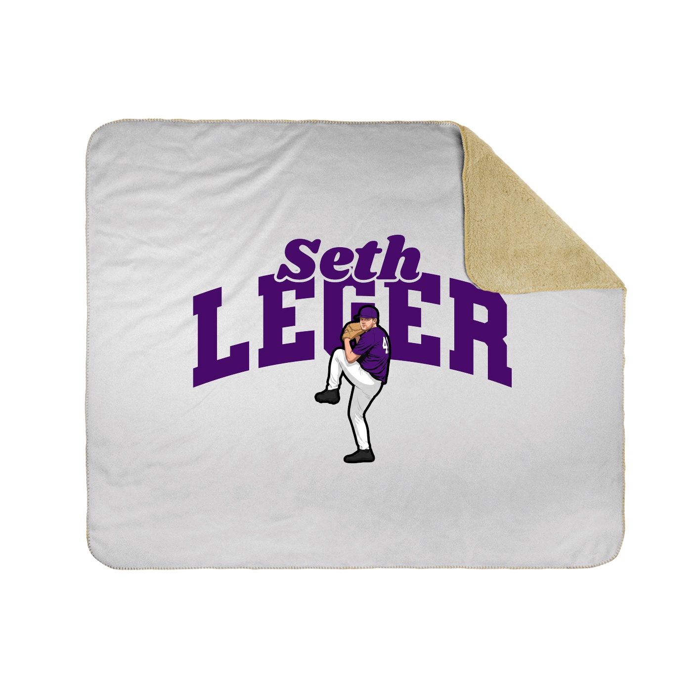Throw Blanket — Signature Arch in White