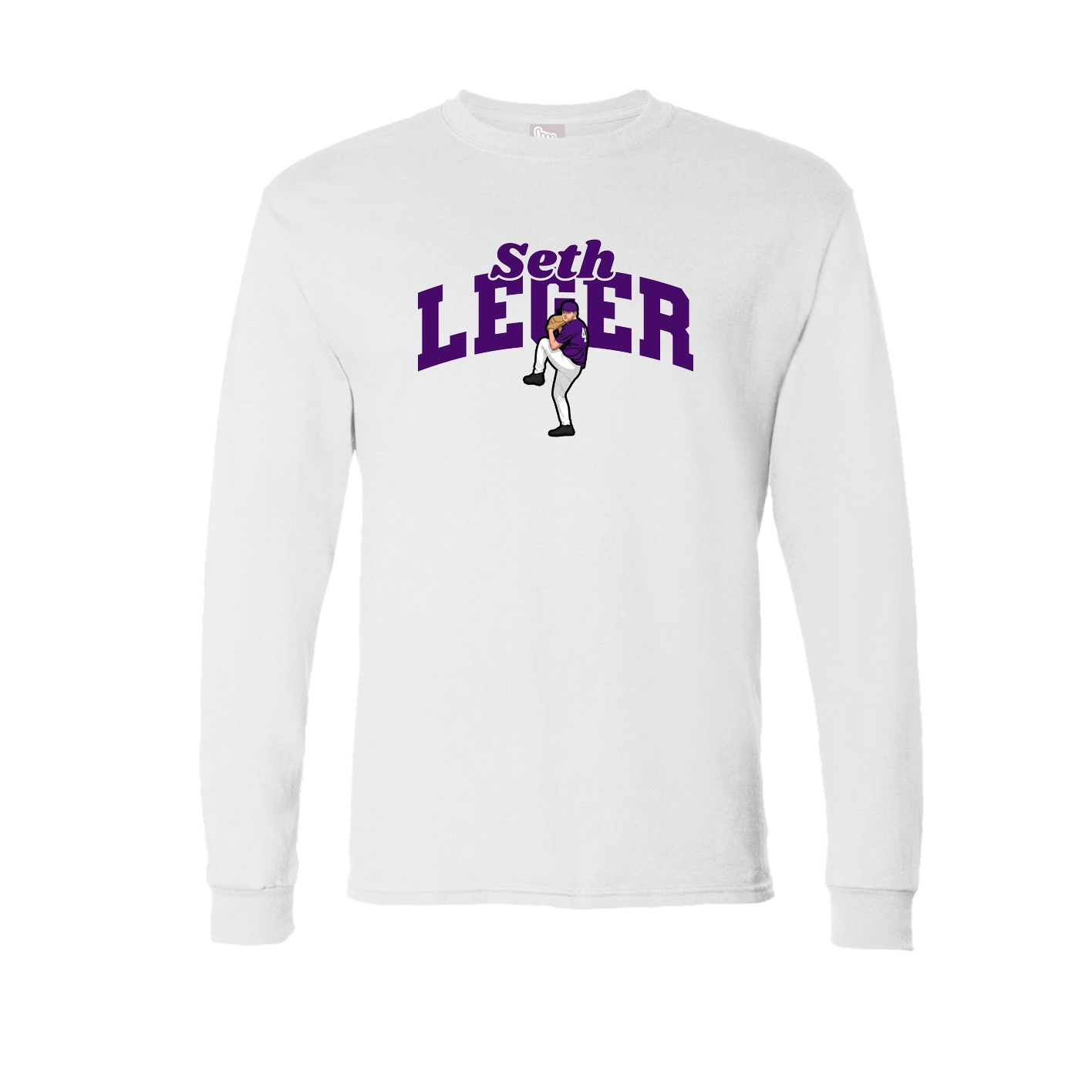 Long Sleeve Tee — Signature Arch in White
