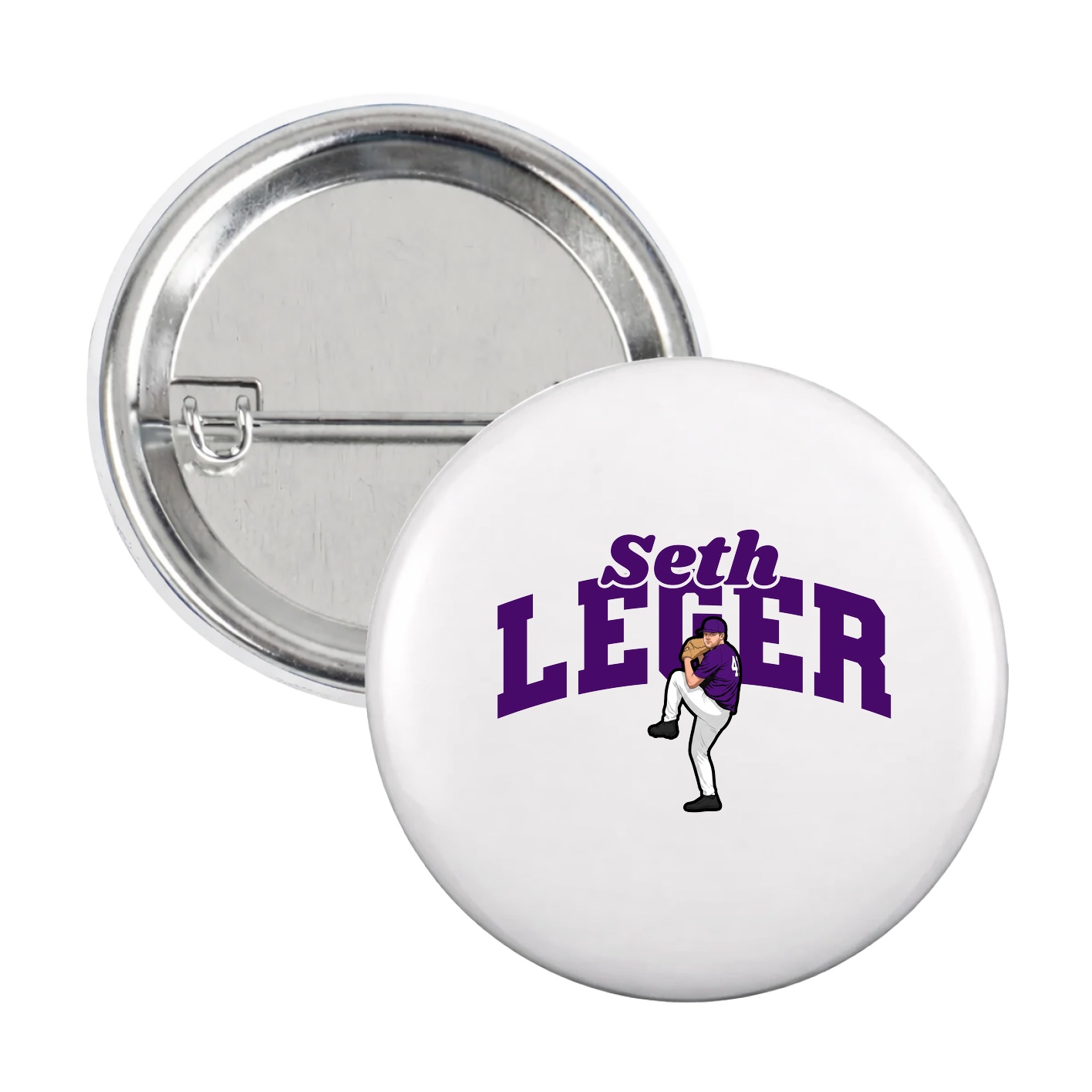 Game Day Button — Signature Arch in White