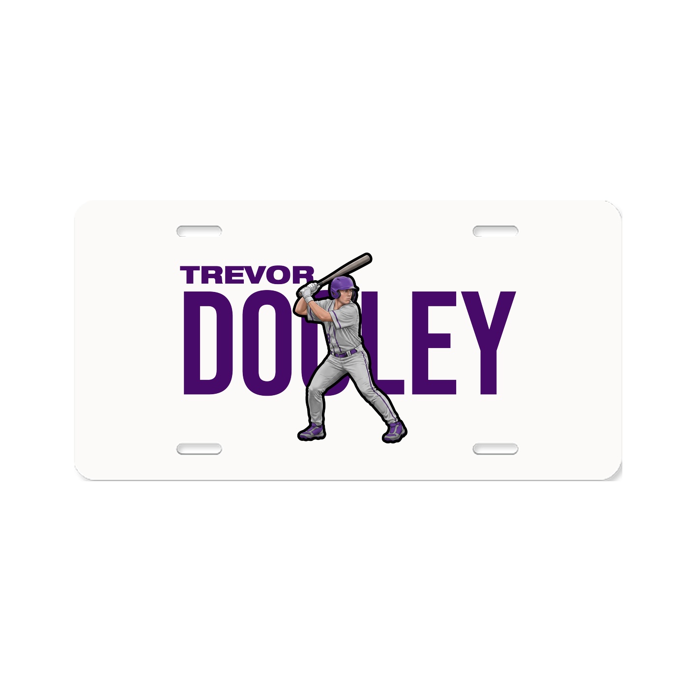 License Plate — Player Name in Classic