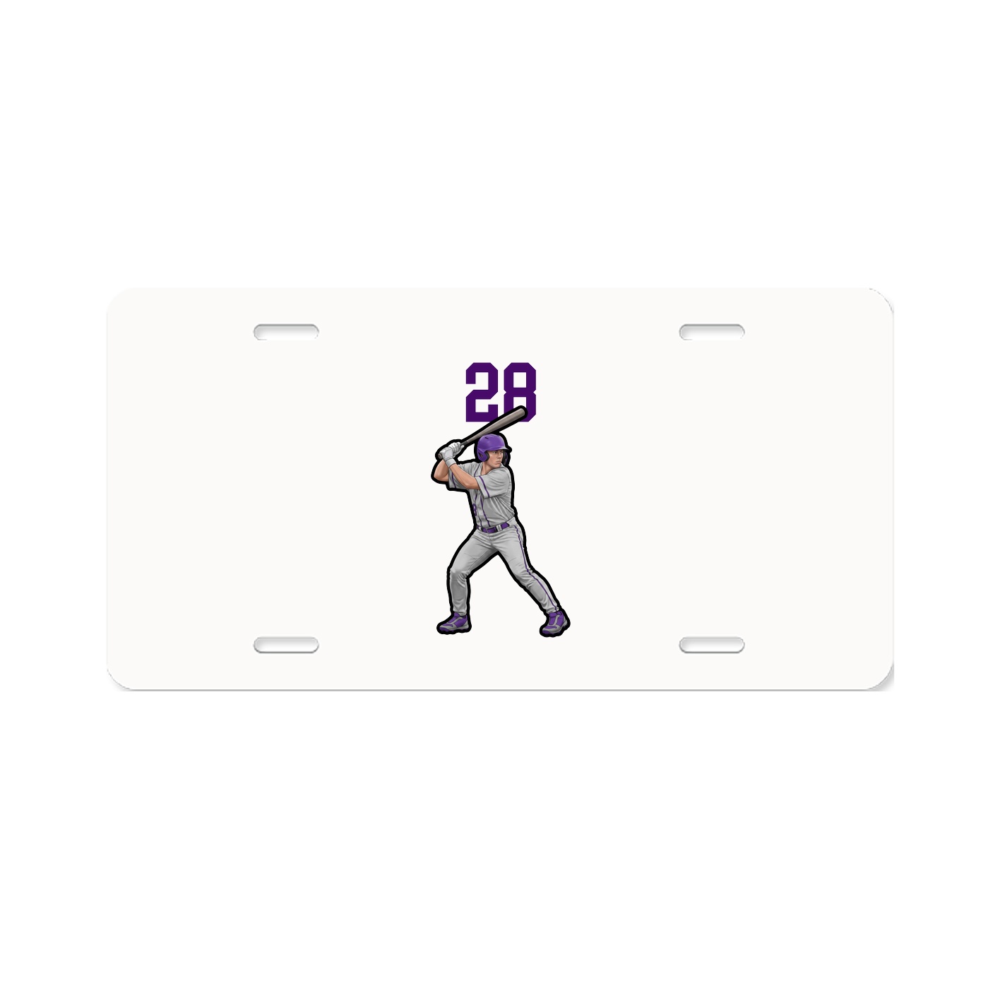 License Plate — Number Top in Classic