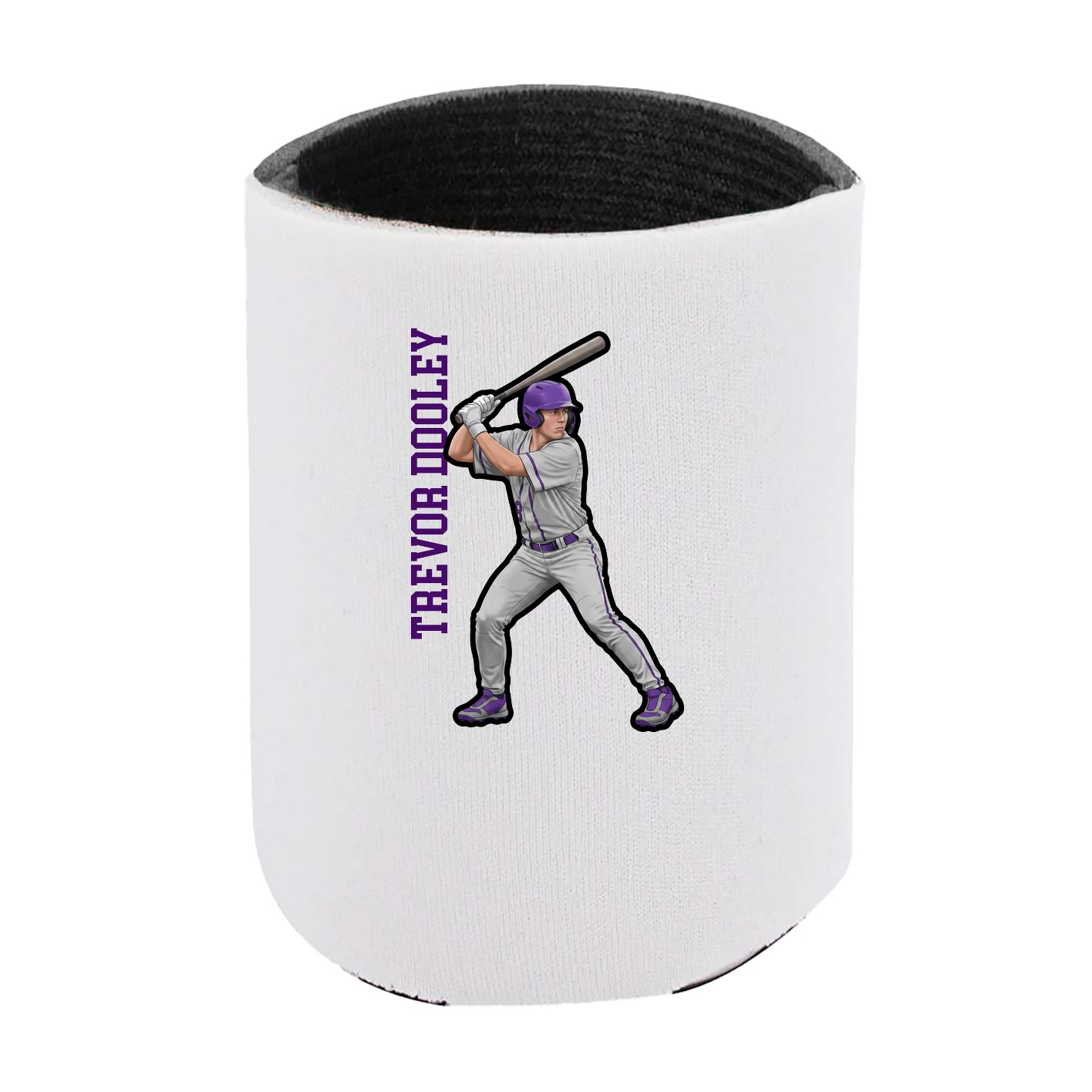 Can Holder — Name Vertical in White