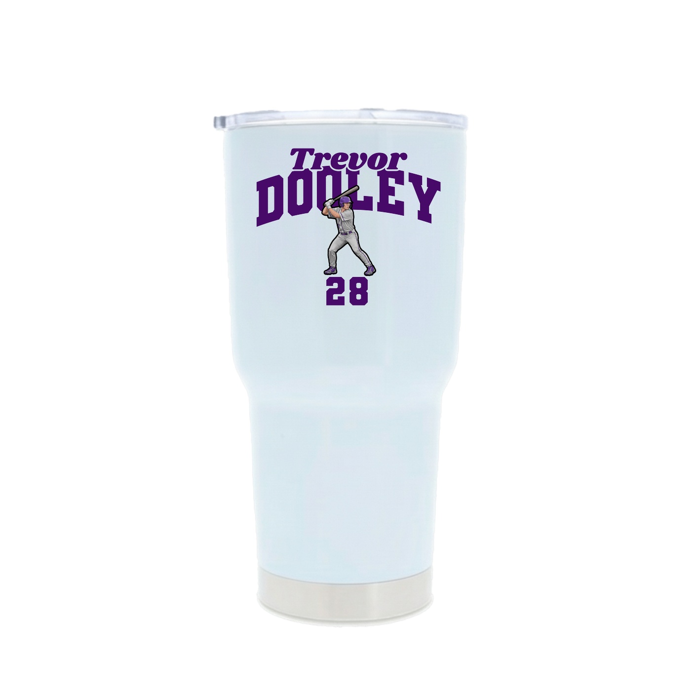 30oz Stainless Steel Tumbler — Signature Arch in White