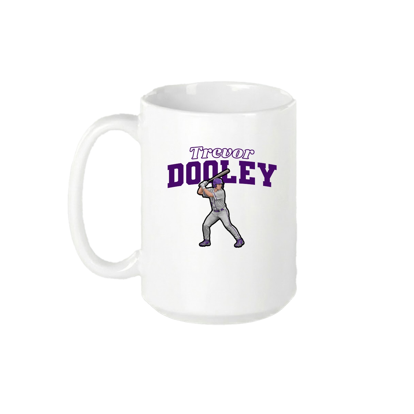 15oz Coffee Mug — Name Arch in White