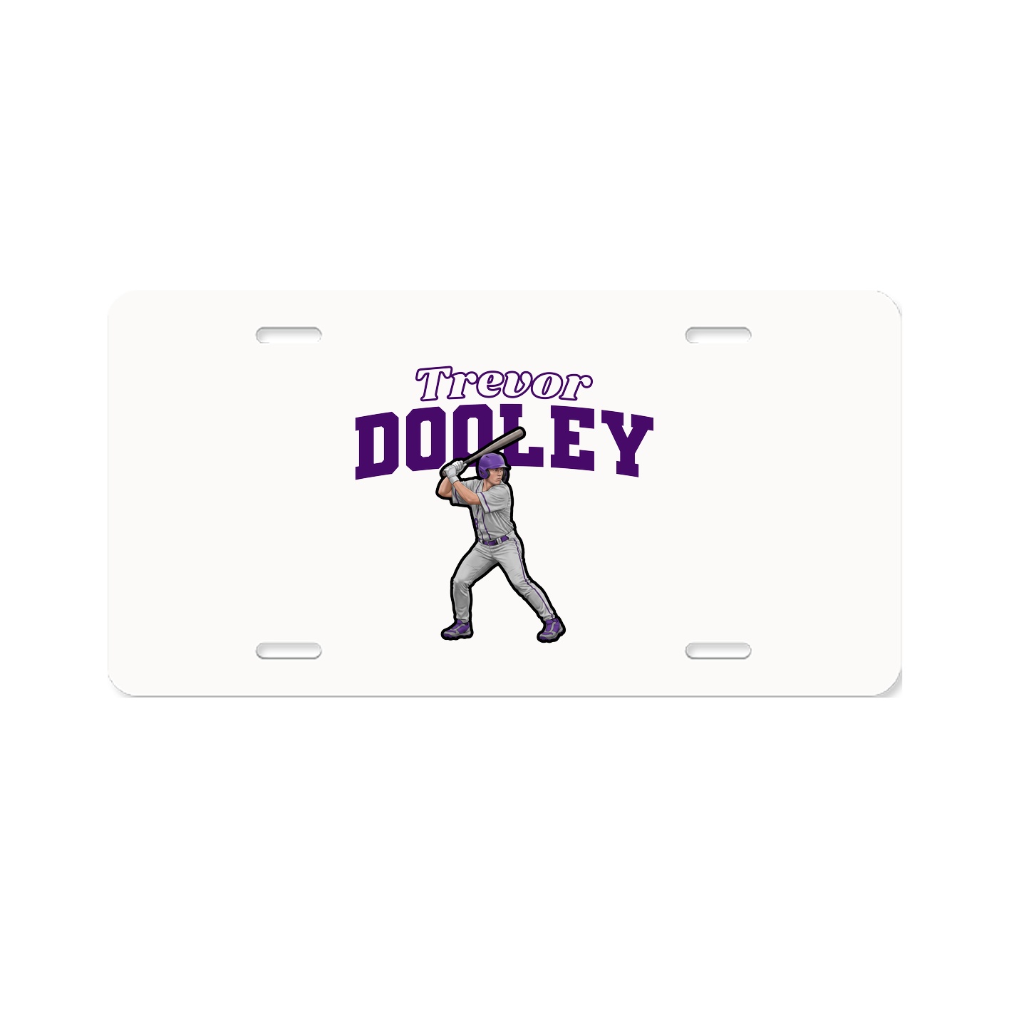 License Plate — Name Arch in Classic