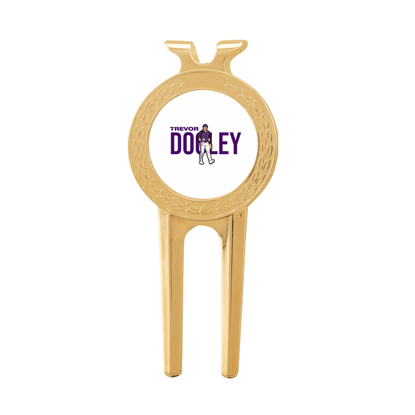 Divot Tool with Ball Marker — Player Name in Classic