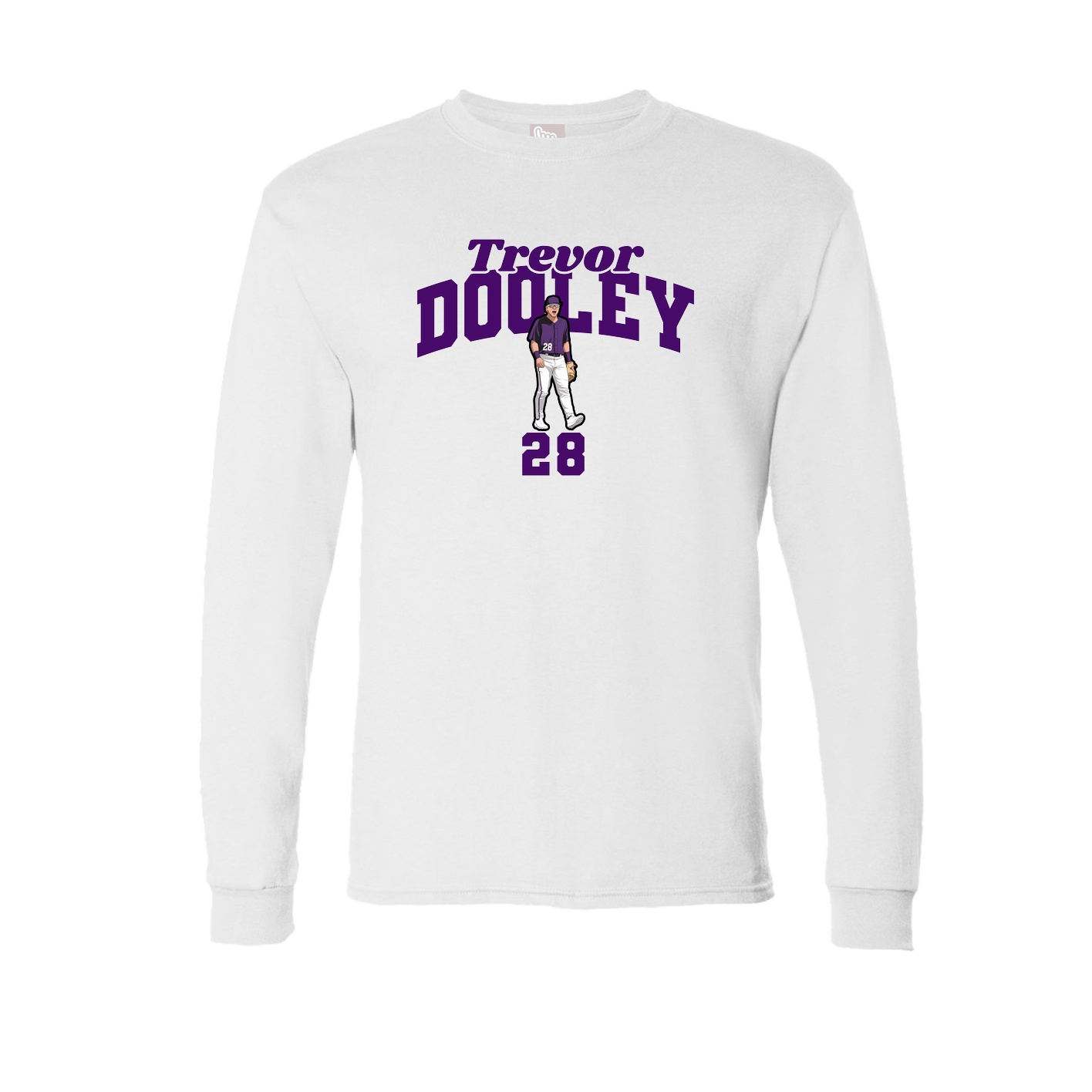 Long Sleeve Tee — Signature Arch in White