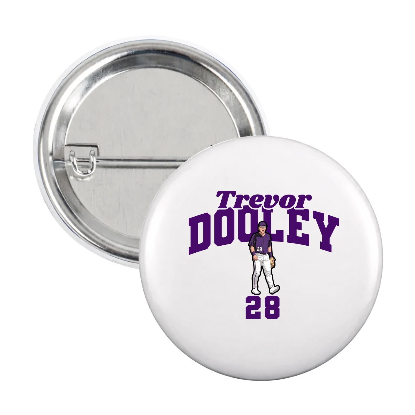 Game Day Button — Signature Arch in White