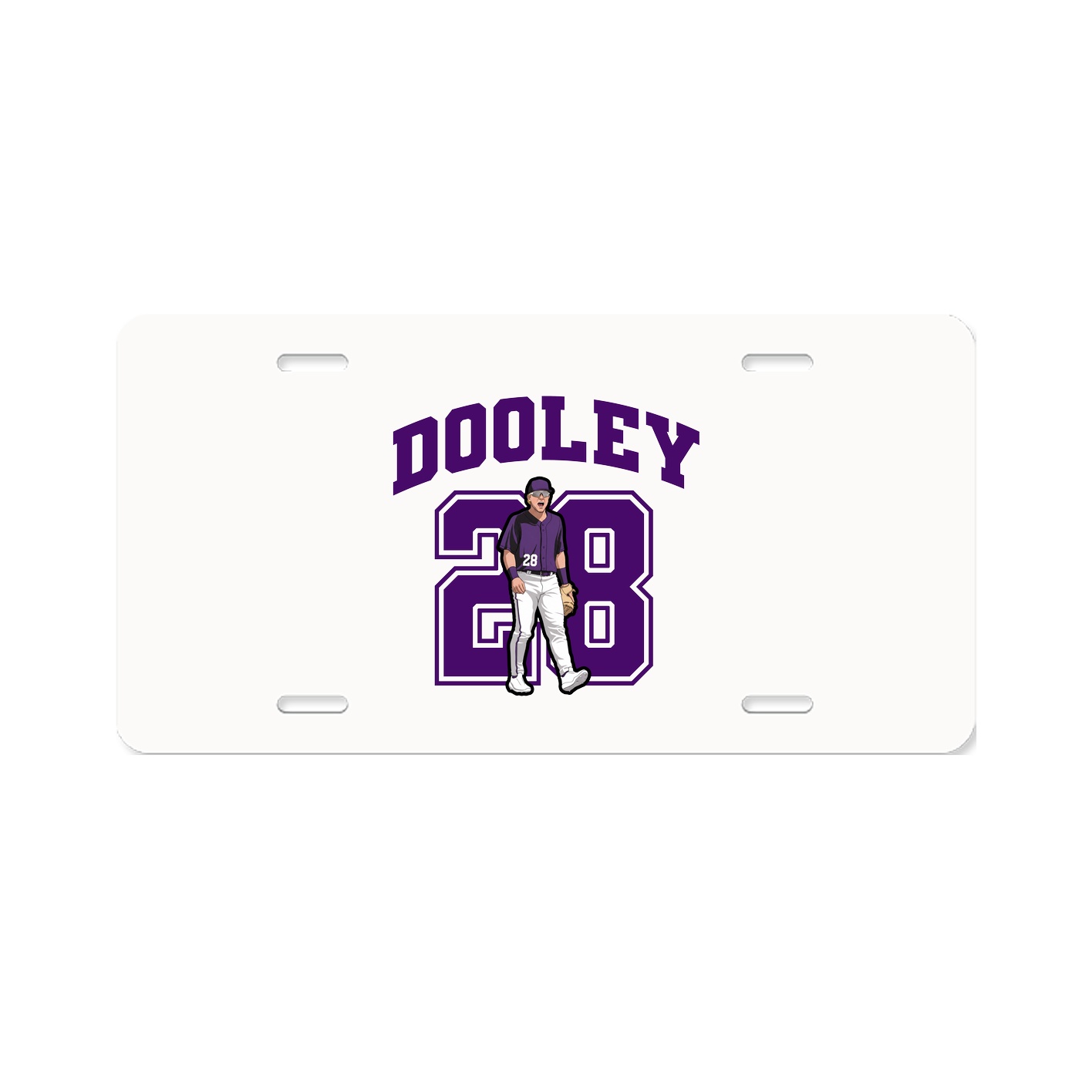 License Plate — Number in Classic