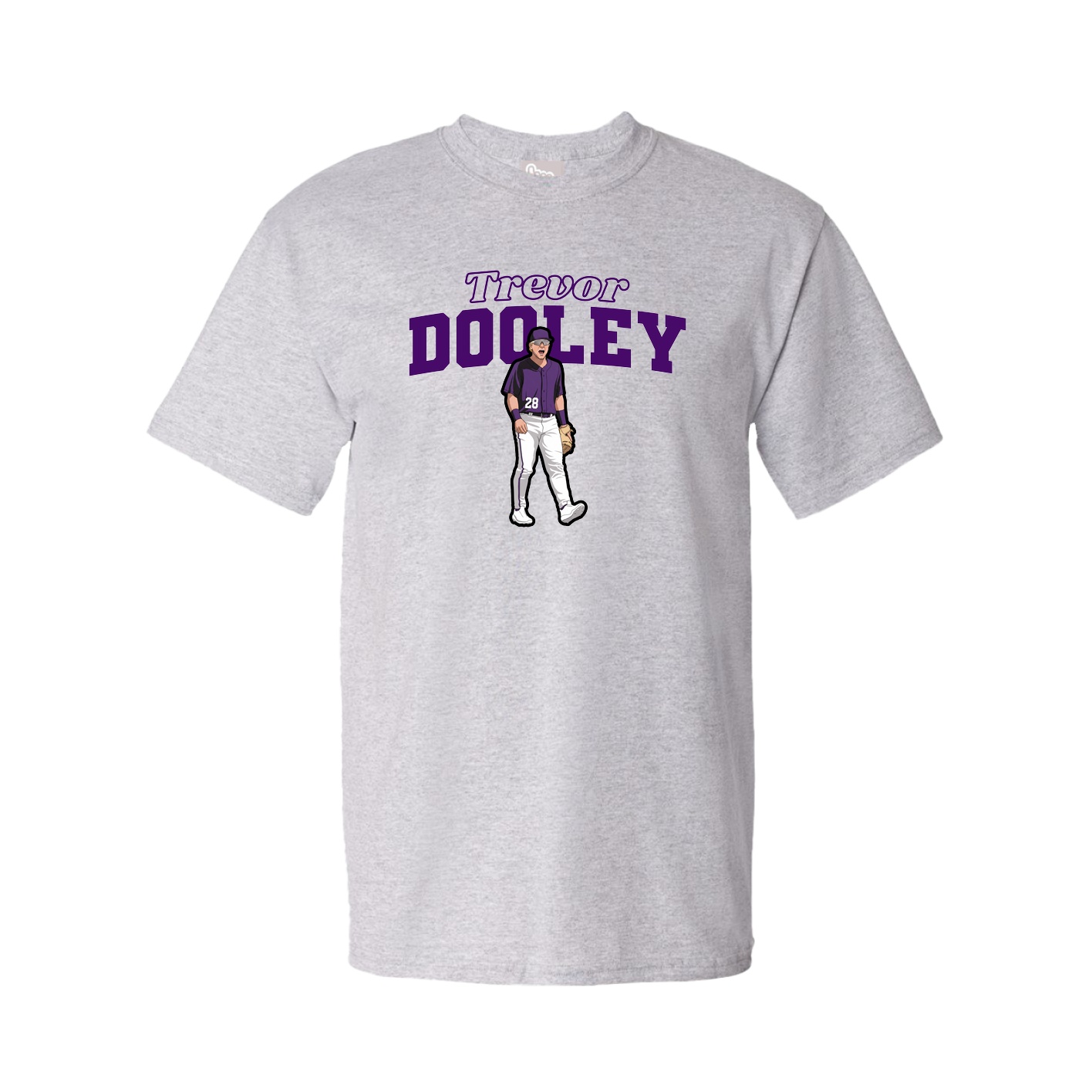 Youth Tee — Name Arch in Grey