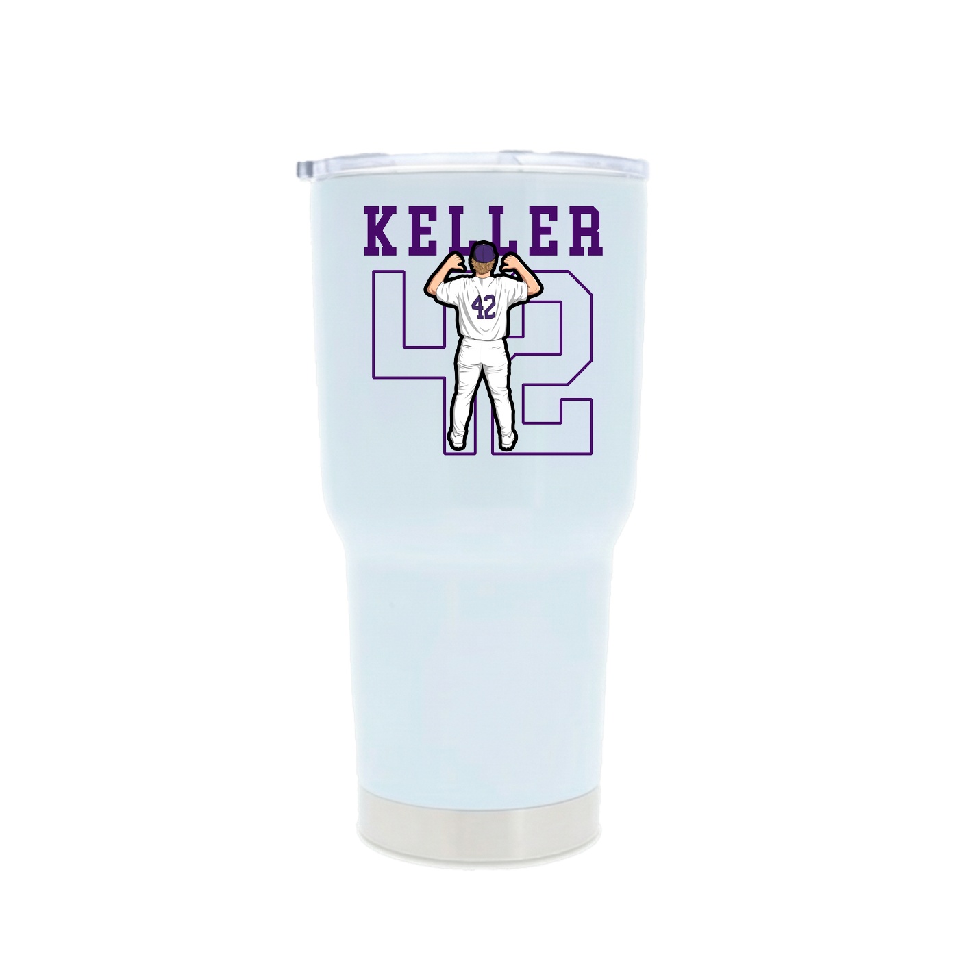 30oz Stainless Steel Tumbler — Shirsey in White