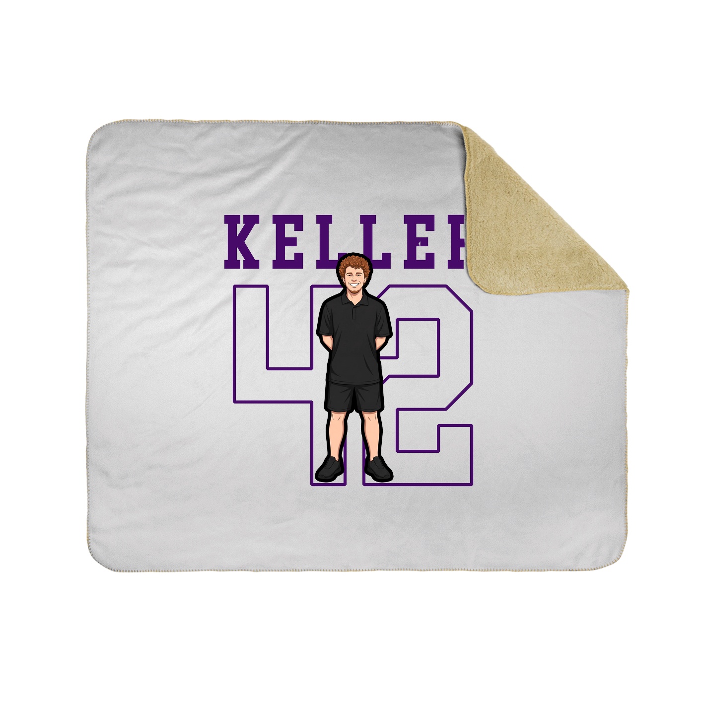 50x60 Sherpa Lined Throw Blanket