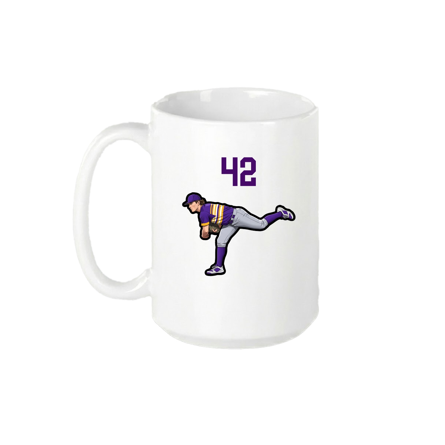 15oz Coffee Mug — Number Top in White
