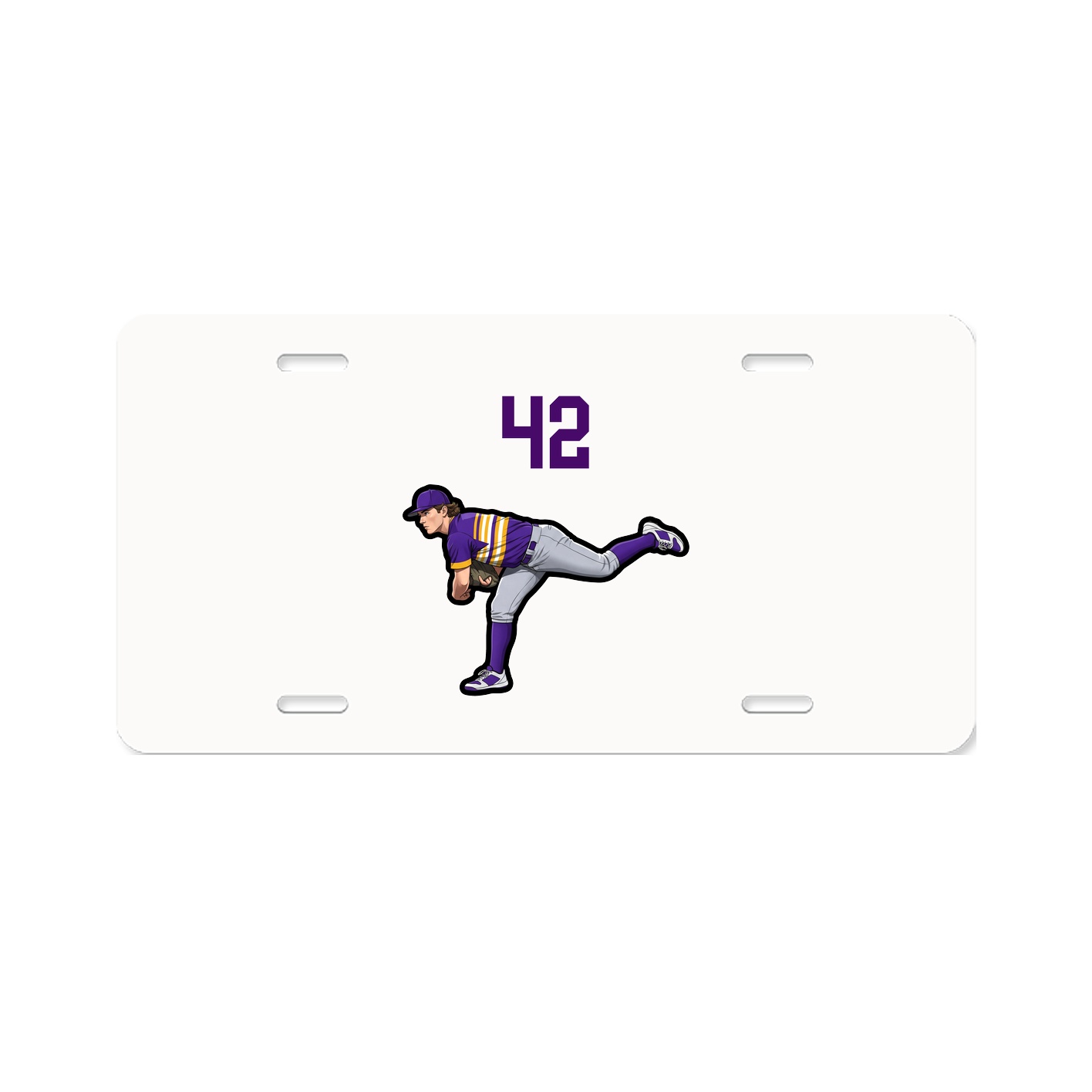 License Plate — Number Top in Classic